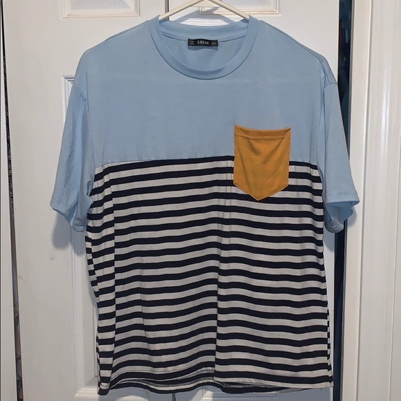 SHEIN | Color Block Pocket Patch Shirt - Picture 2 of 4